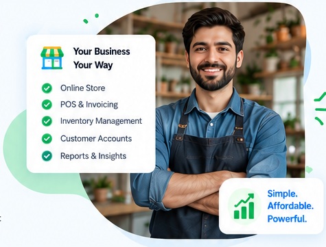 Small business owner using Okay